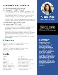 Be prepared to face the job market with determination and confidence with these tips on job hunting from the experts. Wordpress Developer Resume Resumego