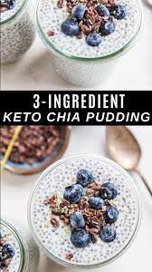 3 Ingredient Keto Chia Pudding Keto Chia Pudding Chia Pudding Healthy Dessert Recipes