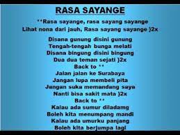 Download your search result mp3, or mp4 file on your mobile, tablet, or pc. Lirik Lagu Rasa Sayange