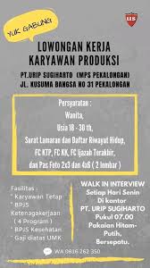 Maybe you would like to learn more about one of these? Info Loker Pekalongan Posts Facebook