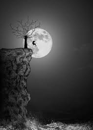 Full Moon Creepy Vintage Moon Art Cool Art