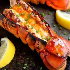 Grilled Lobster Tails With Tropical Fruits Magic Skillet Recipe Grilled Seafood Recipes Lobster Recipes Seafood Recipes
