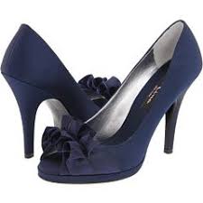 I Had This Same Shoes For My Wedding In Ivory But I Love This Navy Blue Fun Wedding Shoes Navy Heels Bridal Shoes