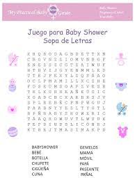 Baby Shower Games In Spanish My Practical Baby Shower Guide Baby Shower Juegos Baby Shower Souvenirs Unisex Baby Shower