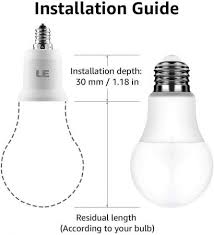 Total purchase price of bulbs over 20 years: Candelabra Screw E12 To E26 Light Socket Light Socket Adapter Le