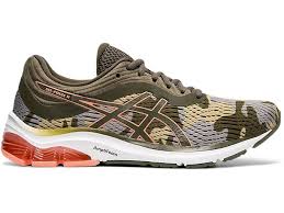 Women S Gel Pulse 11 Olive Canvas Sun Coral Running Shoes Asics In 2020 Asics Running Shoes Asics Running Shoes
