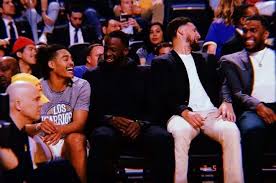 Jordan Poole Draymond Green Klay Thompson And Kevon Looney In 2020 Kevon Looney Klay Thompson Draymond Green