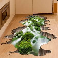 3d Stream Floor Decor Wall Sticker Removable Mural Decals Vinyl Art Home Decoration Home Decor From Home And Garden On Banggood Com Floor Decal Floor Murals Floor Stickers