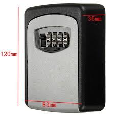 .your keys, outdoor lock key boxes are installed to hold your keys and other valuable this safe and reliable lockbox allows you to use a 4 digit passcode inputted onto the dial. Combination Hide Key Safe Lock Box Storage Wall Mounted Security Outdoor Safety Home Improvement Home Security