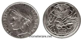 Până în 1966 lira fata de dolar a fost calculată la rata de 1 la 9. 100 Lire Coin Discover The Value Of 100 Lire Of 1955 1956 1957