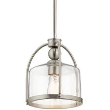 Kichler 42798ni Brushed Nickel Single Light 9 1 2 Wide Mini Pendant Lightingdirect Com Brushed Nickel Pendant Lights Kichler Mini Pendant