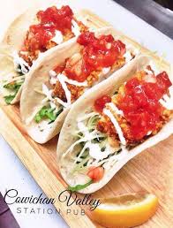 At your nearby taco bell restaurant you can find all of your favorite mexican inspired tacos, from classic crunchy tacos and steak tacos to your new favorites like the chalupa supreme, and nacho cheese doritos® locos tacos. Crunchy Fish Tacos Special On Taco Tuesday Picture Of Cvi Restaurant Lounge Vancouver Island Tripadvisor