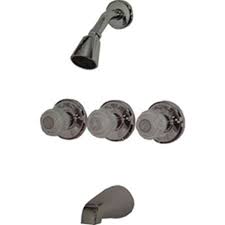 Homeadvisor's shower faucet and valve repair & replace guide instructs users on how to repair leaky single, double or triple handle faucets, how to replace diverter valve cartridge and how to install your new how to repair, replace and install bathtub faucets and shower valves. B K Mueller 122 213l 3 Handle Tub And Shower Faucet Chrome