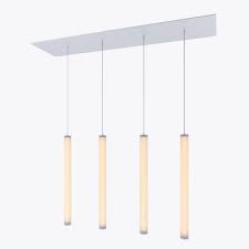 Alcon Lighting 12168 4 Cosma Architectural Led 4 Foot Long Cylinder Vertical Tube Commercial Pendant Light Fixture Alcon Lighting