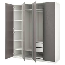 Pax Tyssedal Wardrobe Combination White White Glass 98 3 8x23 5 8x93 1 8 Ikea In 2020 Ikea Pax Ikea Pax Wardrobe Pax Wardrobe