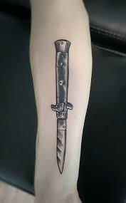 Tattoo Blackwork Knife Blackpearltxttxx Perlen Tattoo Tatowierungen Flensburg