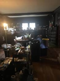 Replica wood panelling outdated : Locust House Kitchen Living Tamara Day