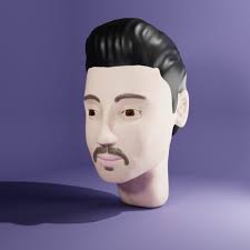 making hair of my character #hair #blender #3d