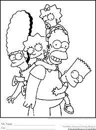 The Simpsons Coloring Pages Family Coloring Pages Cartoon Coloring Pages Coloring Books