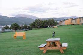 About the gros morne suites. Gros Morne Cabins The Picnic Tables On The Lawn That Goes To The Shore Of Rocky Harbour Picture Of Gros Morne Cabins Gros Morne National Park Tripadvisor