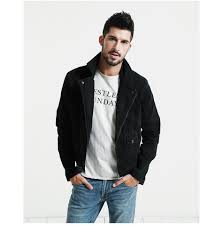 Slim Fit Zippers Short Biker Black Denim Jacket Black Denim Jacket Men Denim Jacket Men Mens Fashion Jeans