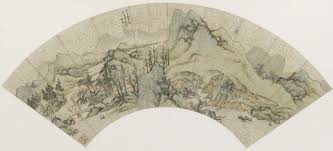 ding yunpeng 丁雲鵬 明丁云鹏桃花源图册页上海博物馆藏 丁雲鵬 1547 1628年 供奉內廷十餘年 工畫人物 尤精佛像 得吳道子法 白描學李公麟 設色學錢選 以精工見長 古人稱其 非筆端有神通者不能也 chinese painting parasol sleep eye mask