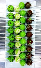 Chocolate Birthday Cake Cake Pops Cake Ball Presentation Green Cake Cake Pops Cupcake Cakes