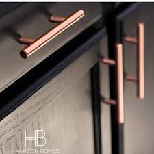 Satin Copper Cabinet Hardware Euro Style Bar Handle Pull 3 Hole Centers 5 3 4 Overall Length In 2020 Cabinet Hardware Copper Hardware Kitchen Gold Cabinet Hardware