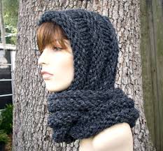Instant Download Knitting Pattern, Knit Hood Pattern, Knit Hat Pattern,  Gretel Wrap Hood Pattern, Womens Hat Pattern