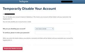 How to deactivate instagram account temporarily on android. How To Delete Or Temporarily Disable Your Instagram Account