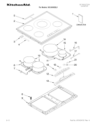kitchenaid kicu508sbl1 electric cooktop