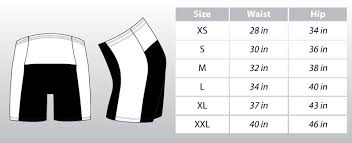 custom triathlon gear by atac sportswear size chart