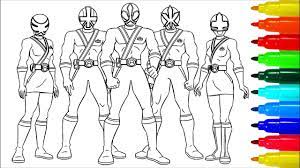 Printable samurai power rangers s red ranger0734 coloring page. Power Rangers Samurai Coloring Pages Colouring Pages For Kids With Colored Markers Youtube