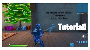 Find and play the best and most fun fortnite maps in fortnite creative mode! Icy Escape Room Hard Tutorial Fortnite Creative Escape Map Youtube