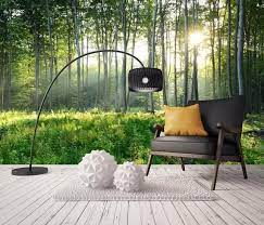 zonnig bos behang verwijderbare boom muur papier weelderig etsy wall decor decals wall decor bedroom wall wallpaper
