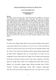 Gelombang kedua dasar pandang ke timur, asia pusat eknomi. Doc Sejarah Pemikiran Pandang Ke Timur Pada Era Tun Hussein Onn Dr Uqbah Iqbal Academia Edu
