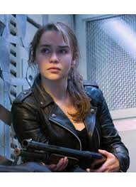Terminator genisys (2015) emilia clarke as sarah connor. Sarah Connor Terminator Genisys Emilia Clarke Biker Jacket