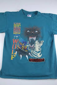 Big bad wolf was a steel suspended terrain roller coaster built by arrow dynamics. Rare Big Bad Wolf T Shirt Awesome Graphics Rollercoasters