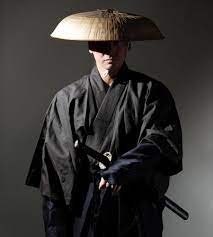 Samurai Ronin Bamboo Hat This Is Japanese Traditional Sando Hat With Head Rest Material Palm And Bamboo Samurai Art Japanese Hat Traditional Samurai Ronin