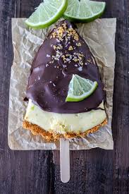 Frozen Key Lime Pie On A Stick Baker By Nature Recipe Frozen Key Lime Pie Food Desserts