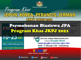 Pelajar akan ditaja mengikuti program persediaan sebelum melanjutkan pengajian peringkat ijazah pertama di negara berkenaan. Permohonan Biasiswa Jpa Program Khas Jkpj Tcer My