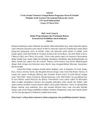 Check spelling or type a new query. Doc Cerita Jenaka Nusantara Sebagai Bahan Pengayaan Sastra Di Sekolah Makalah Untuk Seminar Internasional Bahasa Dan Sastra Di Uin Syarif Hidayatullah Sastri Sunarti Academia Edu
