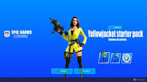 Skin, arma de recolección, mochila y 600 vbucks. How To Get The New Yellow Jacket Starter Pack In Fortnite New Fortnite Yellow Jacket Starter Pack Youtube