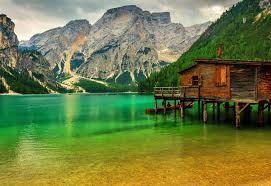 mountain lake lake sudtirol italy boat pier rocks trees greenery wallpapers hd desktop and mobile backgrounds mountain lake lake sudtirol italy