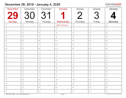 Besides, it enables one to meet the individual goals and the organizational targets too, within a stipulated time frame. Weekly Calendars 2020 For Pdf 12 Free Printable Templates