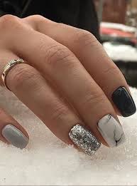 Black And White Marble Nails Short 24 Elegant Acrylic White Nail Design For Short Square Nails In Summer Page 16 Of 24 Latest Fashion Trends For Woman Square Nails Short Square Nails Silver Nails
