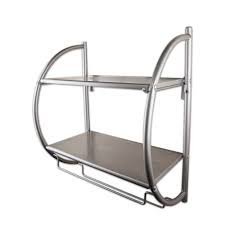 9″, 12″, 16″ and 20. Rod Desyne Wall Mount 2 Tier Satin Nickel Shelving Unit Shf004 15 The Home Depot