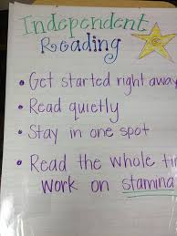 The Fashionista Teacher Independent Reading Anchor Chart