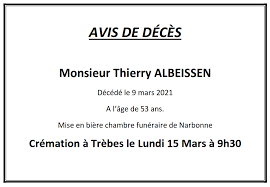 Tous les avis de décès provenant des journaux la provence et vaucluse matin dont les pompes funèbres vauclusiennes, pompes funèbres camaretoises, pompes funèbres caderoussiennes, pompes funèbres orangeoise et avignon service funéraire prennent en charge l'organisation des. Avis De Deces L Independant Aude