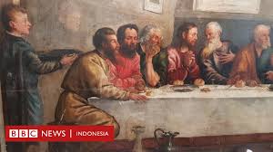 Mona lisa by leonardo da vinci. Ditemukan Tanda Tangan Seniman Terkenal Di Balik Lukisan Abad Ke 16 Perjamuan Terakhir Bbc News Indonesia